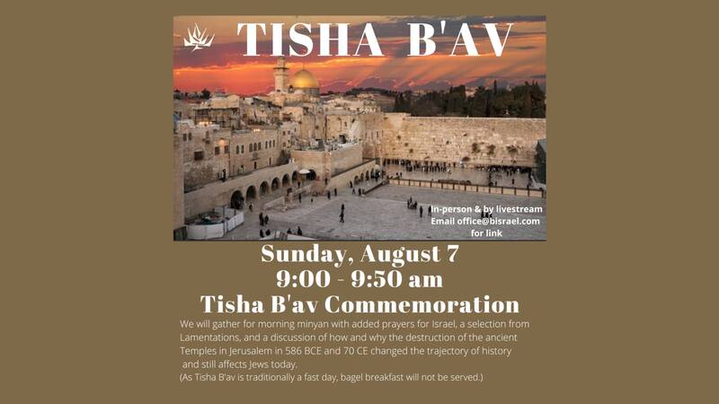 Banner Image for Tisha B'av Commemoration*